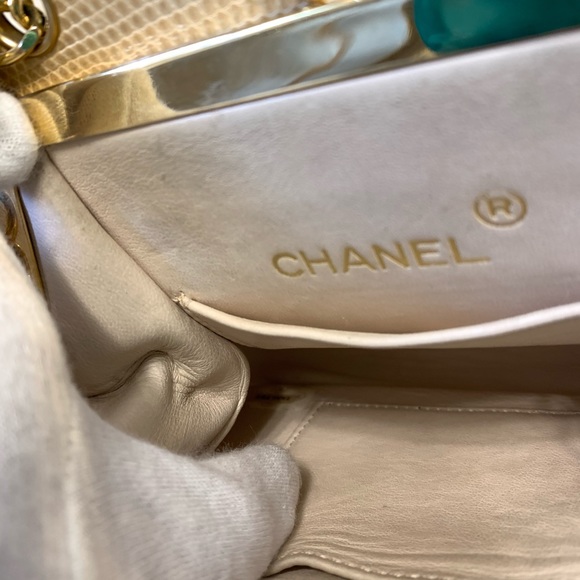 Vintage Chanel lizard skin mini chain bag - Picture 10 of 11